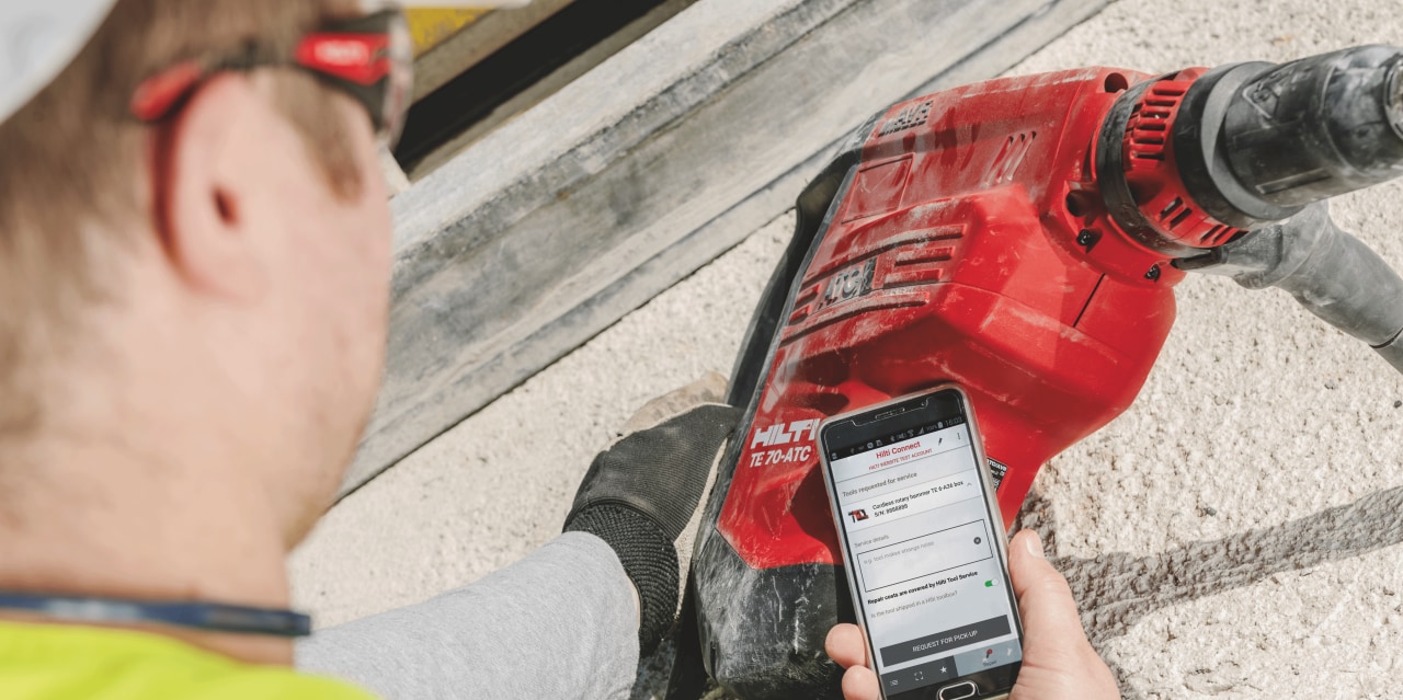 Send tools for repair without leaving your job site