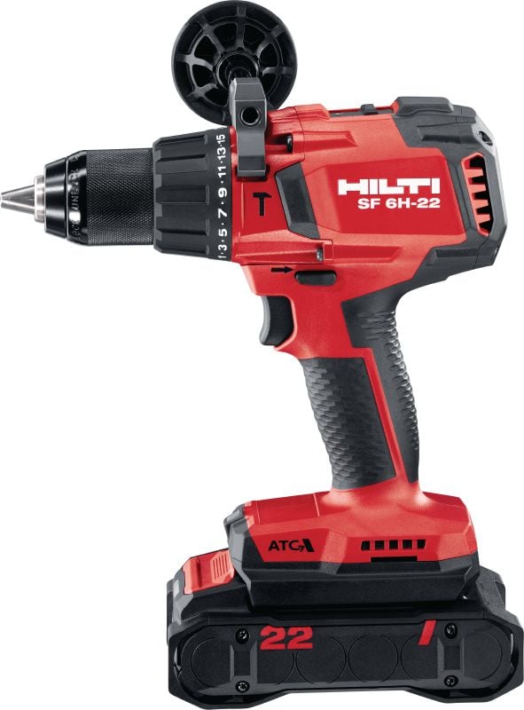 SF 6H-22 Cordless hammer drill driver Power-class hammer drill driver with Active Torque Control and advanced ergonomics for universal drilling and driving in wood, metal and masonry (Nuron battery platform)