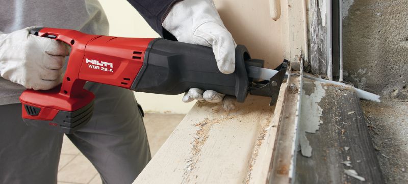 WSR 22-A Reciprocating saw 22V cordless, robust reciprocating saw for heavy-duty demolition Applications 1