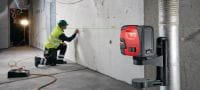 PM 2-LG Line laser level Line laser with 2 lines for levelling, aligning and squaring with green beam Applications 1