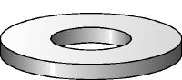 Flat washers Hot-dip galvanised (HDG) flat washer corresponding to DIN 125 used in various applications