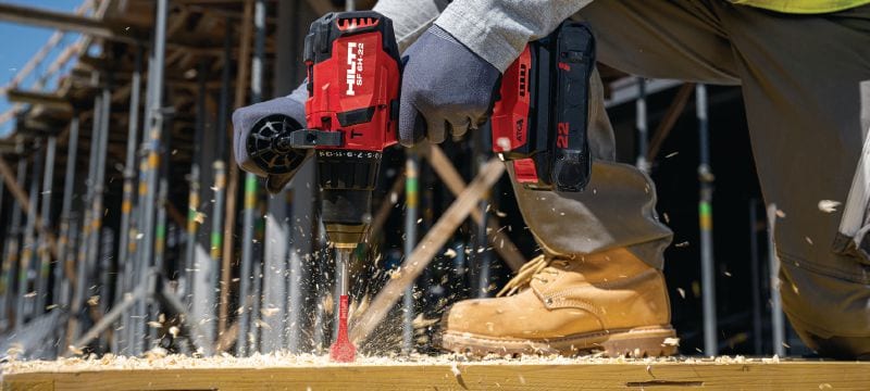 SF 6H-22 Cordless hammer drill driver Power-class hammer drill driver with Active Torque Control and advanced ergonomics for universal drilling and driving in wood, metal and masonry (Nuron battery platform) Applications 1