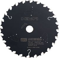 Wood circular saw blade (CPC) Top-performance circular saw blade for wood, with carbide teeth to cut faster, last longer and maximise your productivity on cordless saws