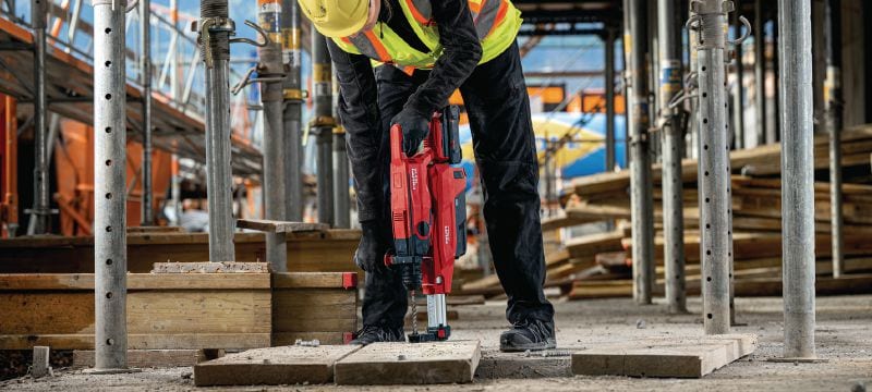 TE DRS-5 Dust removal system On-board vacuum system for convenient dust collection when drilling or chiselling with the TE 5-22 cordless rotary hammer Applications 1