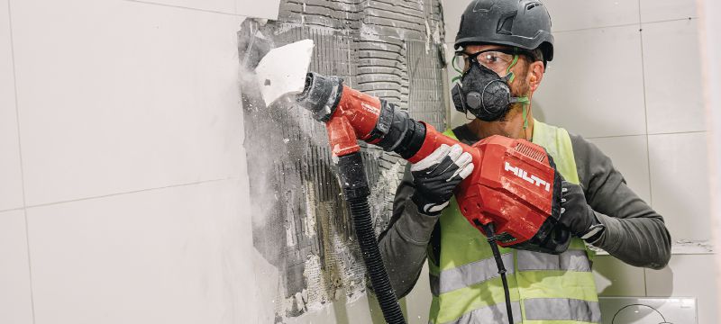 TE 600-AVR SDS-Max demolition hammer heavy-duty demolition hammer for wall chiseling in concrete and masonry, with less weight, lower vibration and more performance than the TE 700-AVR predecessor Applications 1