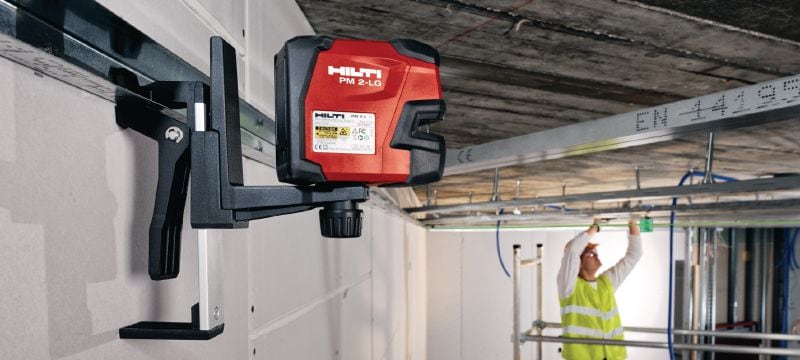 PM 2-LG Line laser level Line laser with 2 lines for levelling, aligning and squaring with green beam Applications 1