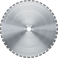 SP M/H Wall saw Blade (60H: fits on Hilti and Husqvara®) Premium wall saw blade (15-20 kW) for balanced performance in reinforced concrete (60H arbor fits on Hilti wall saws)
